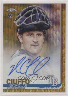 2019 Topps Chrome - Rookie Autographs - Gold Wave Refractor #RA-NC - Nicholas Ciuffo /50