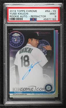 2019 Topps Chrome - Rookie Autographs - Refractor #RA-YK - Yusei Kikuchi /499 [PSA 9 MINT]