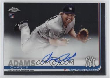 2019 Topps Chrome - Rookie Autographs #RA-CA - Chance Adams