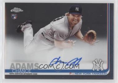 2019 Topps Chrome - Rookie Autographs #RA-CA - Chance Adams