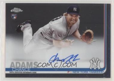 2019 Topps Chrome - Rookie Autographs #RA-CA - Chance Adams