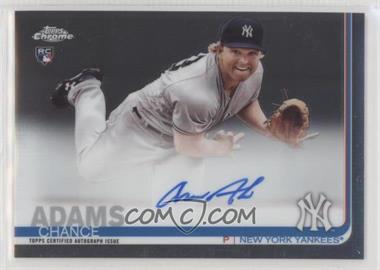 2019 Topps Chrome - Rookie Autographs #RA-CA - Chance Adams