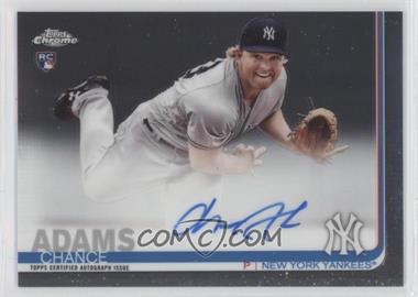 2019 Topps Chrome - Rookie Autographs #RA-CA - Chance Adams