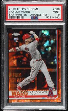 2019 Topps Chrome Sapphire Edition - [Base] - Orange #588 - Taylor Ward /25 [PSA 9 MINT]