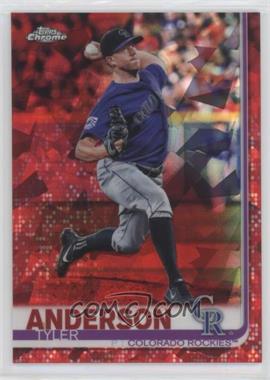 2019 Topps Chrome Sapphire Edition - [Base] - Red #2 - Tyler Anderson /5
