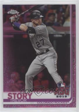 2019 Topps Chrome Update Series - Target [Base] - Pink Refractor #90 - All-Star Game - Trevor Story