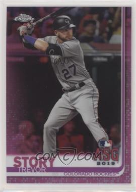 2019 Topps Chrome Update Series - Target [Base] - Pink Refractor #90 - All-Star Game - Trevor Story