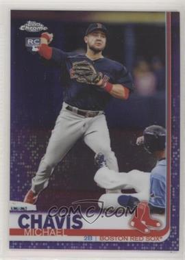 2019 Topps Chrome Update Series - Target [Base] - Purple Refractor #27 - Michael Chavis /175