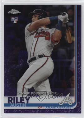 2019 Topps Chrome Update Series - Target [Base] - Purple Refractor #61 - Rookie Debut - Austin Riley /175