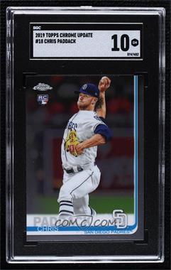 2019 Topps Chrome Update Series - Target [Base] #18 - Chris Paddack [SGC 10 GEM]