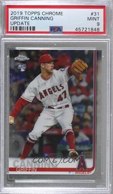 2019 Topps Chrome Update Series - Target [Base] #31 - Griffin Canning [PSA 9 MINT]