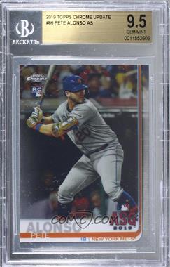 2019 Topps Chrome Update Series - Target [Base] #86 - All-Star Game - Pete Alonso [BGS 9.5 GEM MINT]