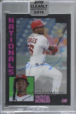 2019 Topps Clearly Authentic Autographs - 1984 Design - Black #TBA-VR - Victor Robles /75 [Uncirculated]
