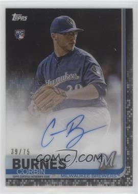 2019 Topps Clearly Authentic Autographs - [Base] - Black #CAA-CB - Corbin Burnes /75 [EX to NM]
