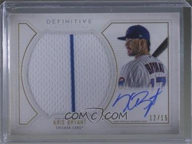 2019 Topps Definitive Collection - Base Autograph Relic Collection #ARC-KB - Kris Bryant /15