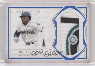 2019 Topps Definitive Collection - Jumbo Relic Collection - Blue #DJRC-DG - Dee Gordon /20