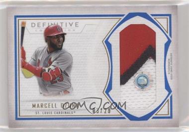 2019 Topps Definitive Collection - Jumbo Relic Collection - Blue #DJRC-MO - Marcell Ozuna /20