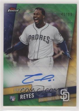 2019 Topps Finest - Autographs - Green Wave Refractor #FA-FR - Franmil Reyes /99