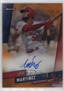 2019 Topps Finest - Autographs - Orange Refractor #FA-JM - Jose Martinez /25