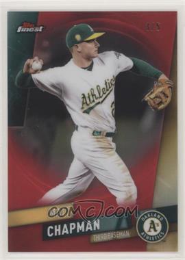 2019 Topps Finest - [Base] - Red Refractor #5 - Matt Chapman /5