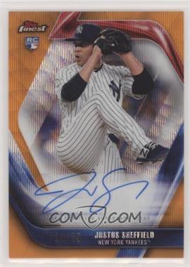 2019 Topps Finest - Finest Firsts Autographs - Orange Wave Refractor #FFA-JS - Justus Sheffield /25