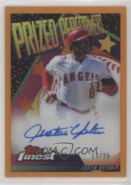2019 Topps Finest - Prized Performers Autographs - Orange Refractor #PPA JU - Justin Upton /25