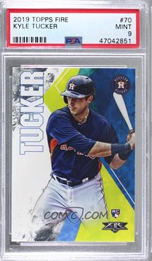 2019 Topps Fire - [Base] #70 - Kyle Tucker [PSA 9 MINT]