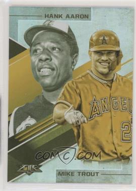 2019 Topps Fire - Lasting Legacies - Gold Minted #LL-12 - Mike Trout, Hank Aaron
