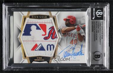 2019 Topps Five Star - Autographed Jumbo Patches - Laundry Tag #AJP-THU - Torii Hunter /1 [BGS Encased]