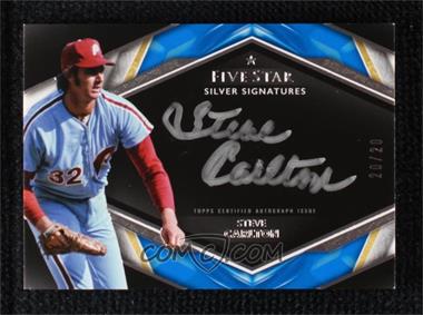 2019 Topps Five Star - Silver Signatures - Blue #SS-SC - Steve Carlton /20 [EX to NM]