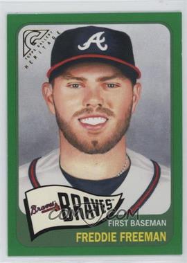 2019 Topps Gallery - Heritage - Green #HT-3 - Freddie Freeman /250