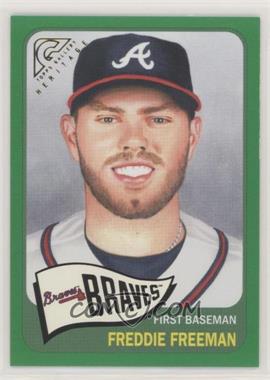 2019 Topps Gallery - Heritage - Green #HT-3 - Freddie Freeman /250