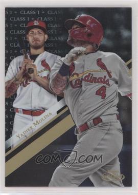 2019 Topps Gold Label - [Base] - Class 1 Black #58 - Yadier Molina