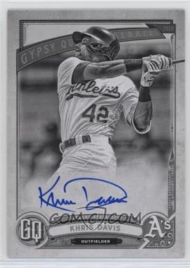 2019 Topps Gypsy Queen - [Base] - Jackie Robinson Day Image Variation Autographs Black & White #3 - Khris Davis /42
