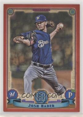 2019 Topps Gypsy Queen - [Base] - Red #204 - Josh Hader /10
