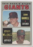 1970 Rookie Stars - John Harrell, Bernie Williams (50th Anniversary Logo on Lef…