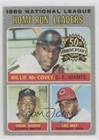 Willie McCovey, Hank Aaron, Lee May [EX to NM]