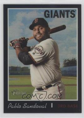 2019 Topps Heritage - [Base] - Chrome Black Refractor #THC-276 - Pablo Sandoval /70