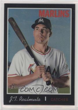 2019 Topps Heritage - [Base] - Chrome Black Refractor #THC-453 - Short Print - J.T. Realmuto /70