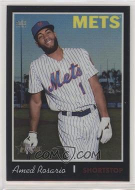 2019 Topps Heritage - [Base] - Chrome Black Refractor #THC-498 - Short Print - Amed Rosario /70