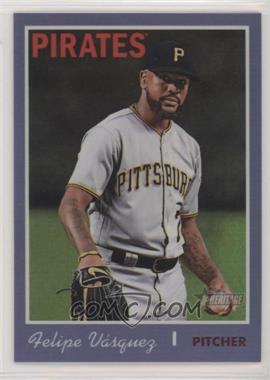 2019 Topps Heritage - [Base] - Chrome Purple Hot Box Refractor #THC-460 - Short Print - Felipe Vazquez