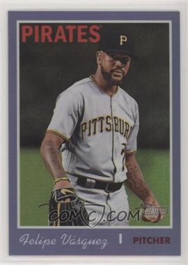 2019 Topps Heritage - [Base] - Chrome Purple Hot Box Refractor #THC-460 - Short Print - Felipe Vazquez