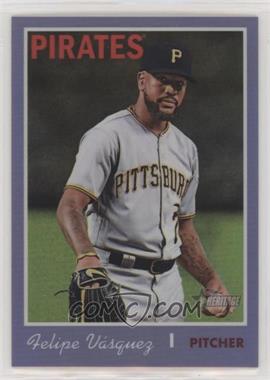 2019 Topps Heritage - [Base] - Chrome Purple Hot Box Refractor #THC-460 - Short Print - Felipe Vazquez