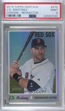 2019 Topps Heritage - [Base] - Chrome Refractor #THC-475 - Short Print - J.D. Martinez /570 [PSA 9 MINT]