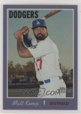 2019 Topps Heritage - [Base] - Hot Box Chrome Purple Refractor #THC-443 - Short Print - Matt Kemp