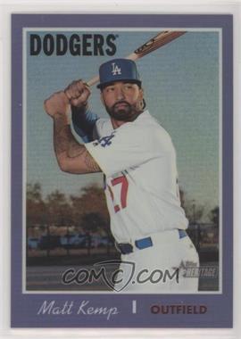 2019 Topps Heritage - [Base] - Hot Box Chrome Purple Refractor #THC-443 - Short Print - Matt Kemp