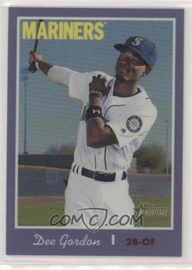 2019 Topps Heritage - [Base] - Hot Box Chrome Purple Refractor #THC-449 - Short Print - Dee Gordon