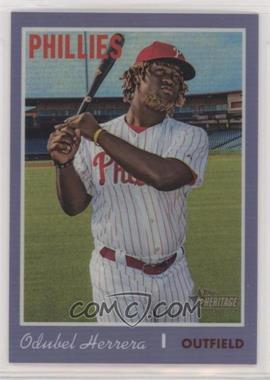 2019 Topps Heritage - [Base] - Hot Box Chrome Purple Refractor #THC-488 - Short Print - Odubel Herrera