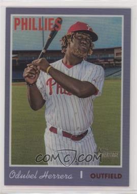 2019 Topps Heritage - [Base] - Hot Box Chrome Purple Refractor #THC-488 - Short Print - Odubel Herrera