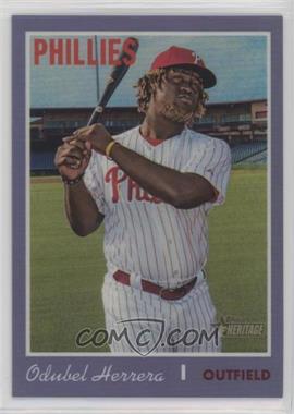 2019 Topps Heritage - [Base] - Hot Box Chrome Purple Refractor #THC-488 - Short Print - Odubel Herrera